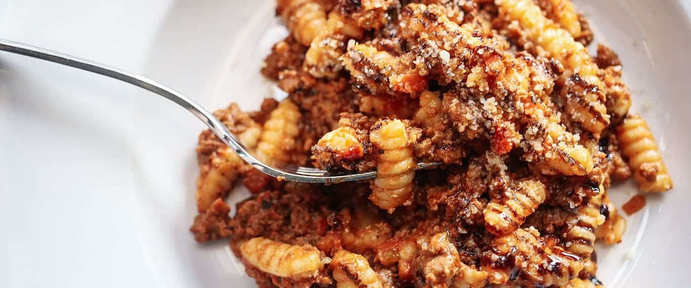 Pasta with meat sauce