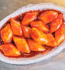 Glazed sweet potatoes